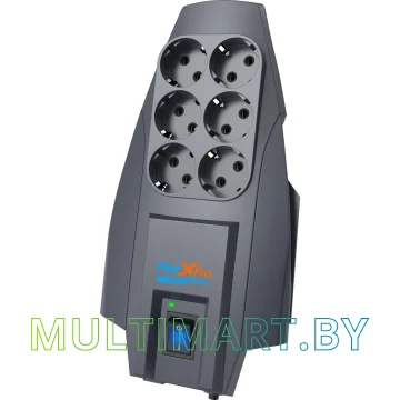 Сетевой фильтр ZIS Pilot X-Pro 3 м (6 розеток, серый)